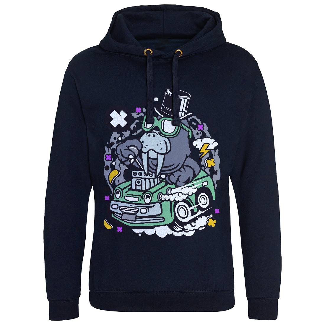 Walrus Hotrod Mens Hoodie Without Pocket Cars C688