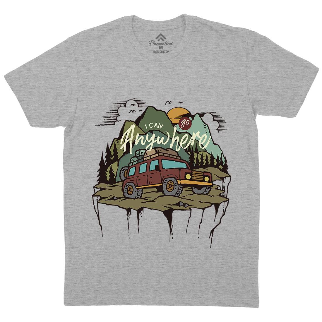 Adventure Mens Crew Neck T-Shirt Nature C701