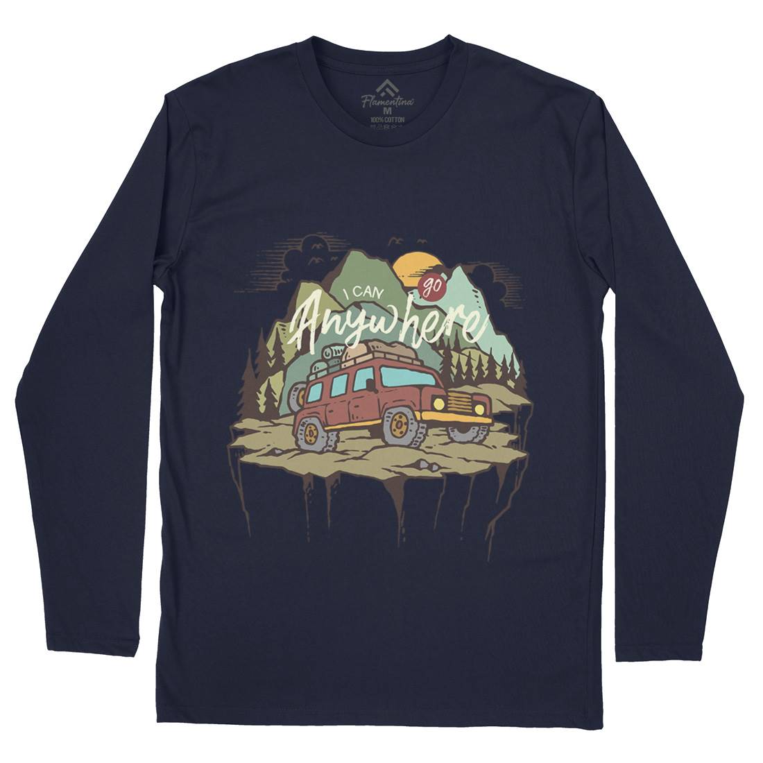 Adventure Mens Long Sleeve T-Shirt Nature C701