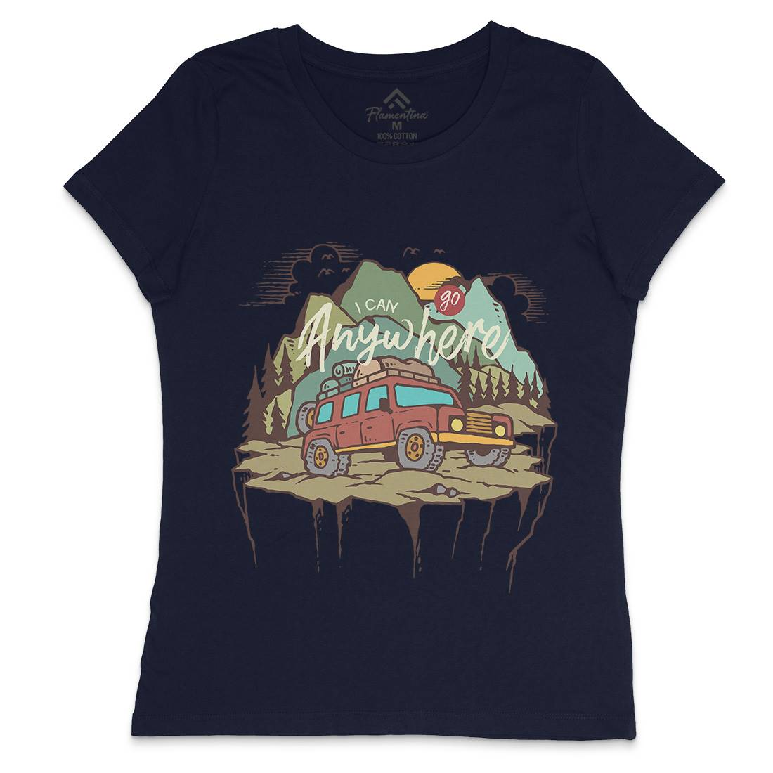 Adventure Womens Crew Neck T-Shirt Nature C701