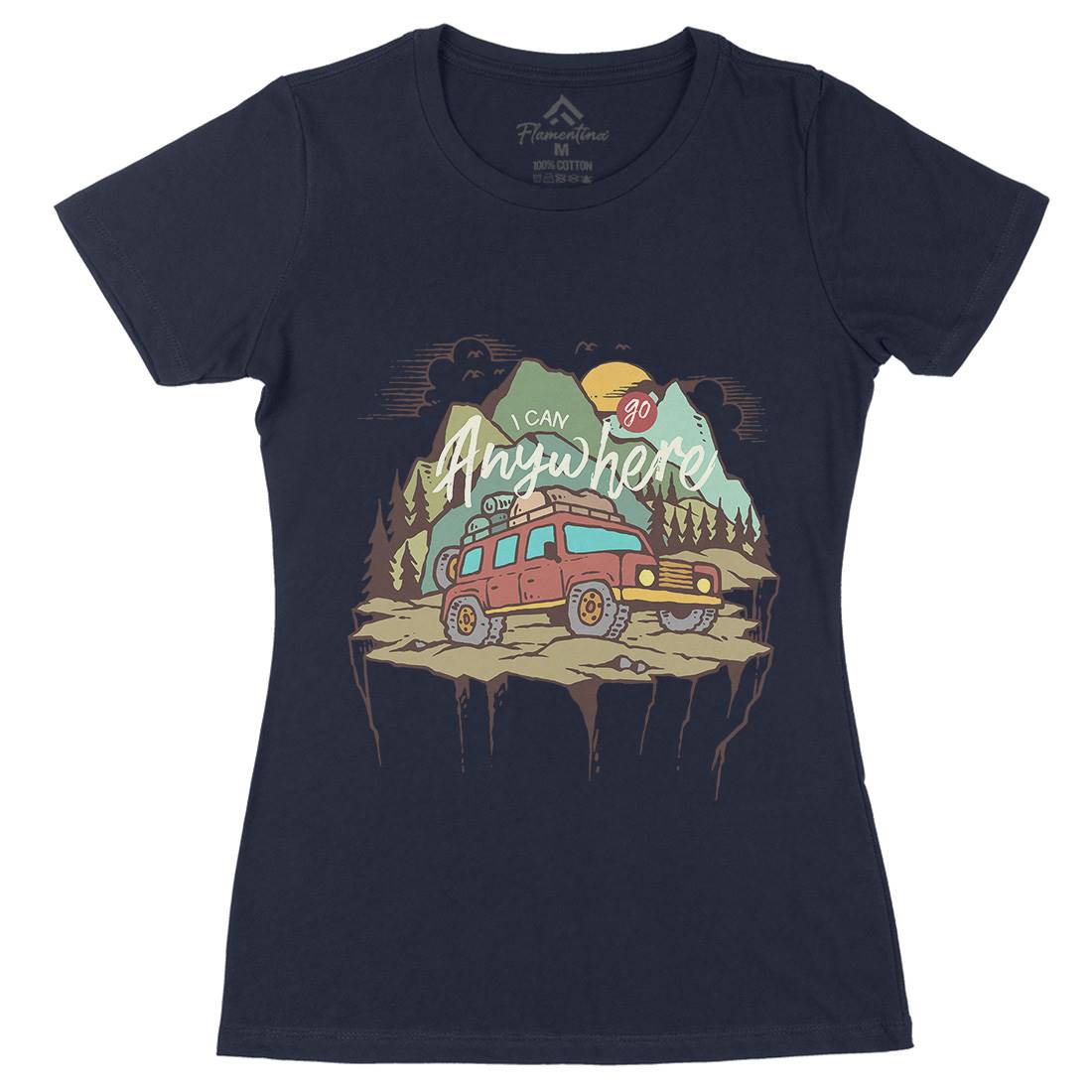 Adventure Womens Organic Crew Neck T-Shirt Nature C701
