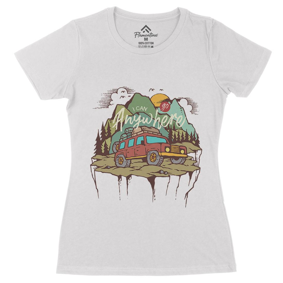 Adventure Womens Organic Crew Neck T-Shirt Nature C701