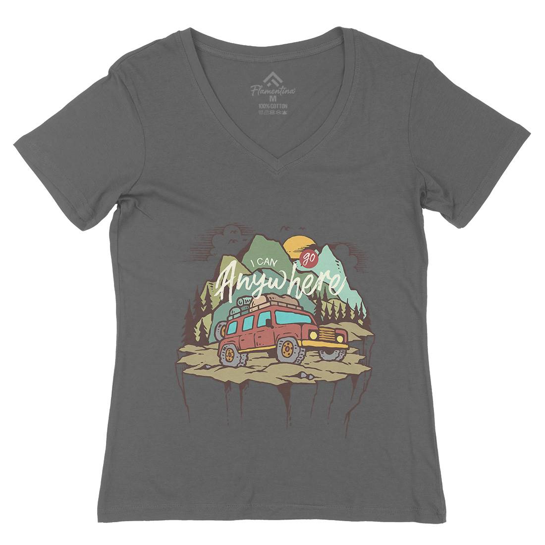 Adventure Womens Organic V-Neck T-Shirt Nature C701