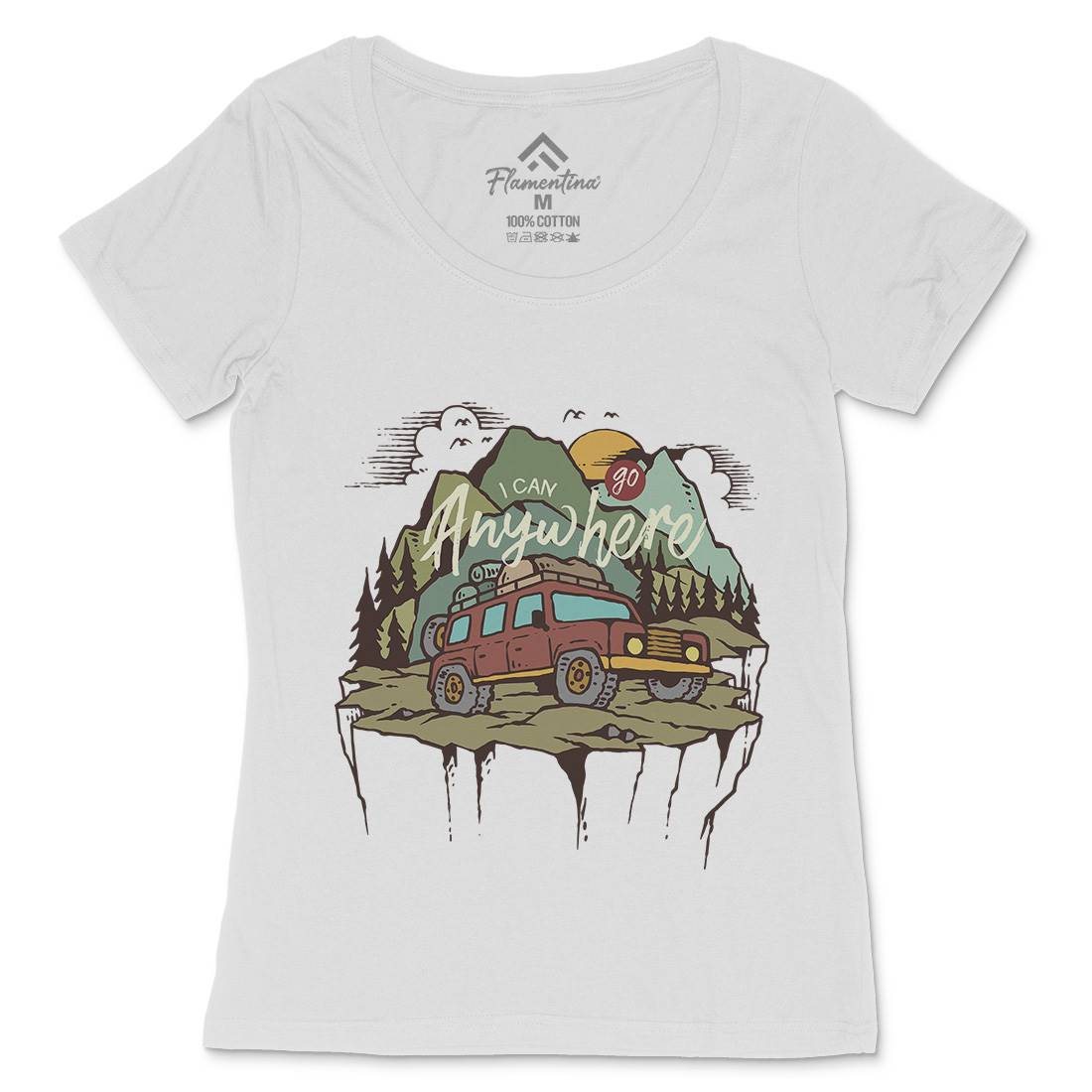Adventure Womens Scoop Neck T-Shirt Nature C701