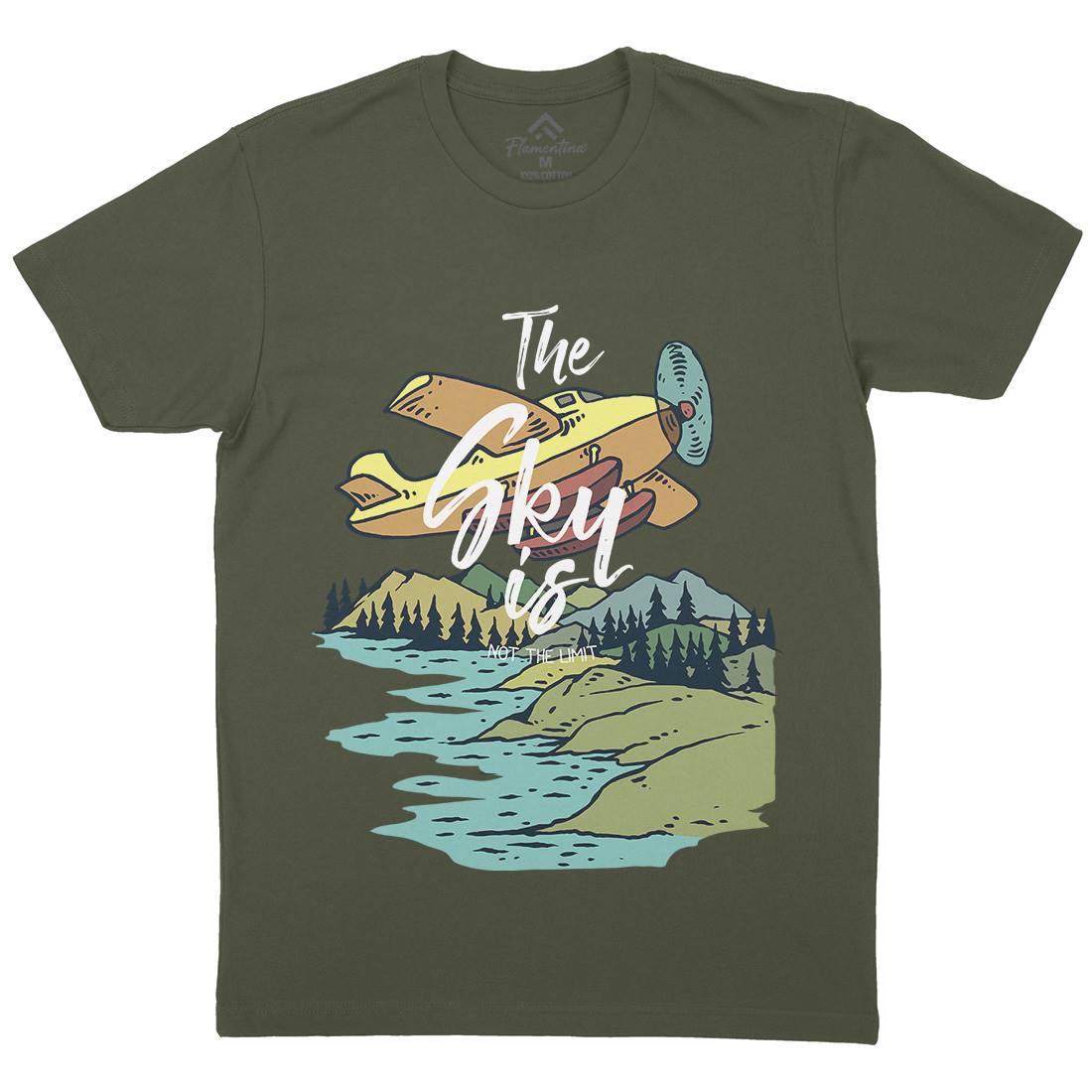 Alaska Mens Crew Neck T-Shirt Nature C702