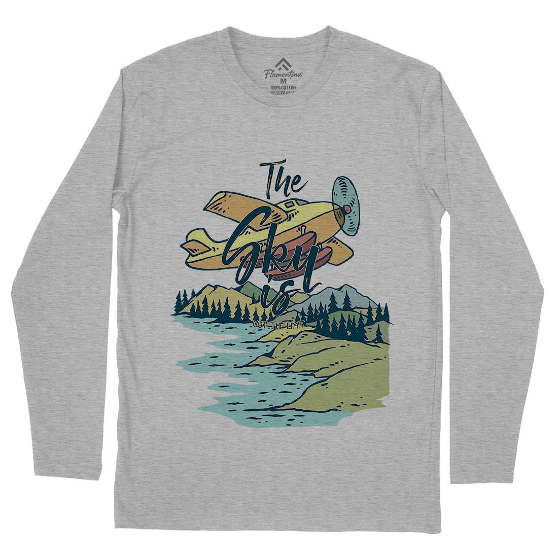 Alaska Mens Long Sleeve T-Shirt Nature C702
