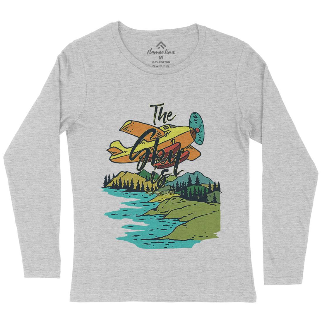 Alaska Womens Long Sleeve T-Shirt Nature C702