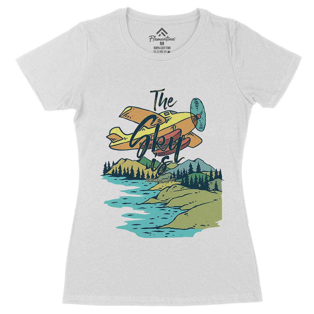 Alaska Womens Organic Crew Neck T-Shirt Nature C702