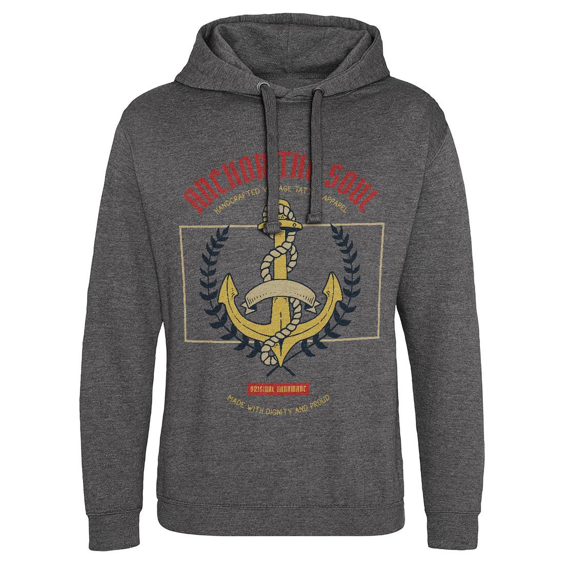 Anchor Mens Hoodie Without Pocket Navy C704