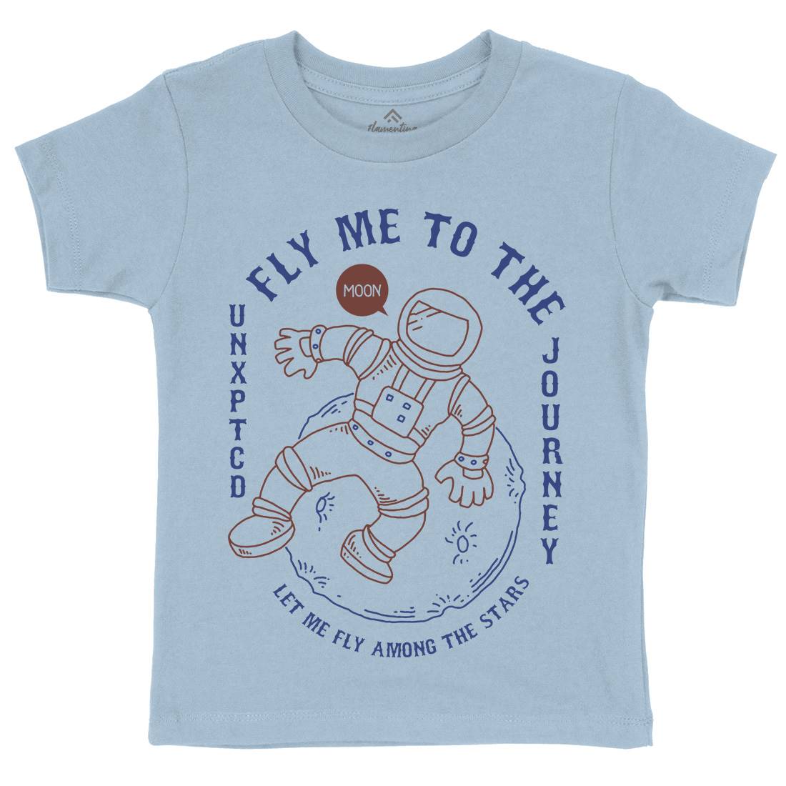Astro Kids Crew Neck T-Shirt Space C706