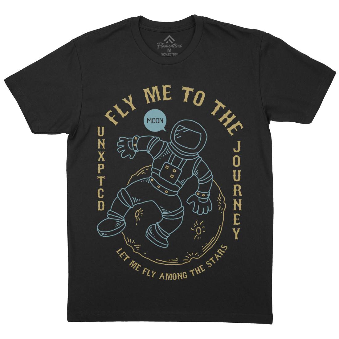 Astro Mens Crew Neck T-Shirt Space C706