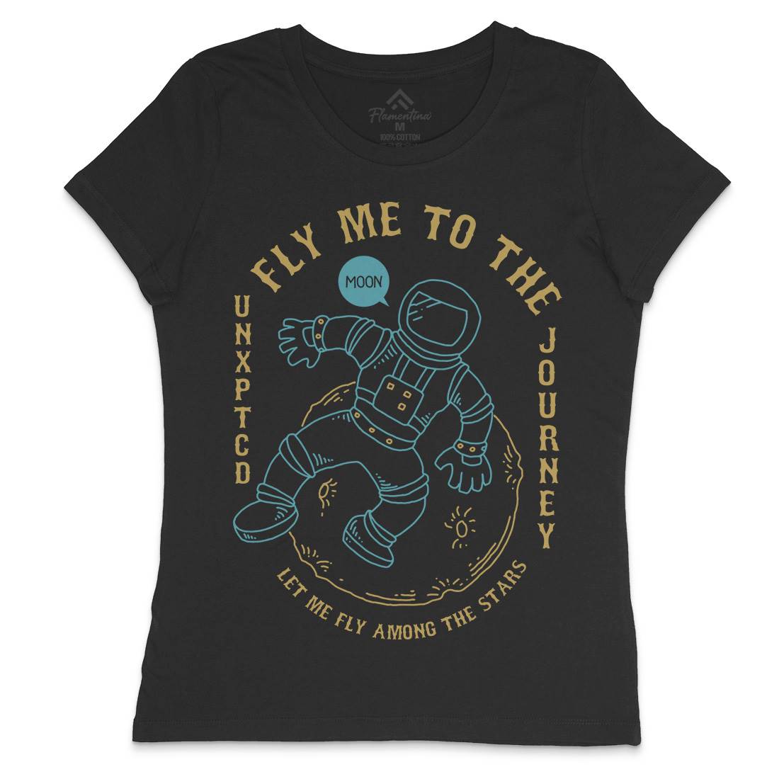 Astro Womens Crew Neck T-Shirt Space C706