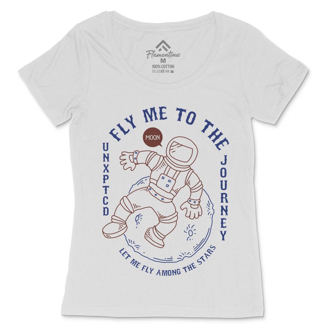 Astro Womens Scoop Neck T-Shirt Space C706