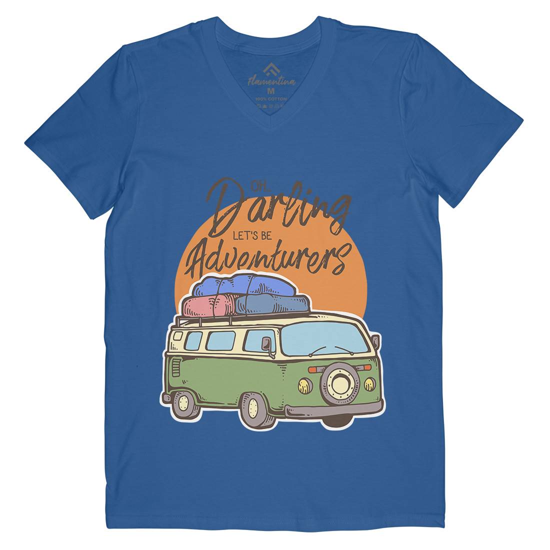 Be Adventurers Mens V-Neck T-Shirt Nature C707