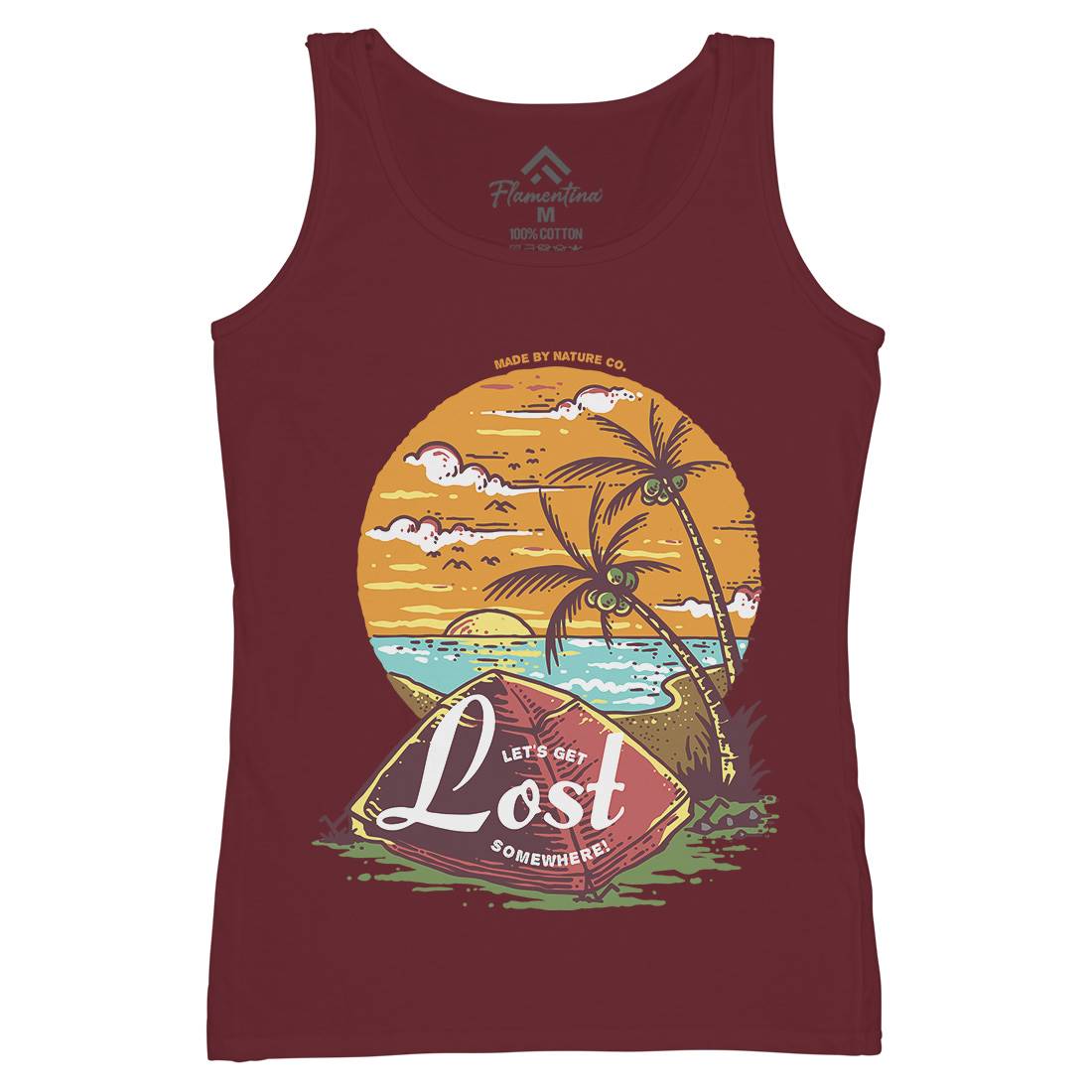 Beach Camping Womens Organic Tank Top Vest Nature C708