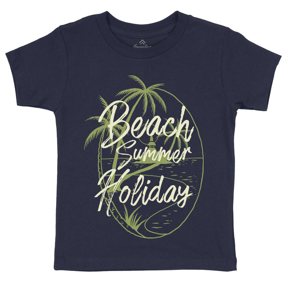 Beach Island Kids Organic Crew Neck T-Shirt Nature C709