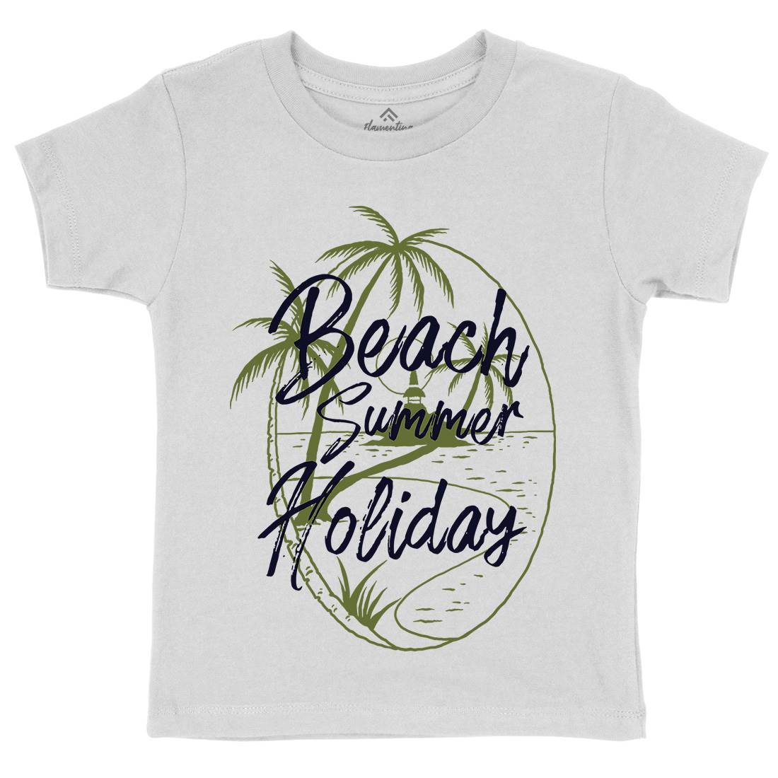 Beach Island Kids Crew Neck T-Shirt Nature C709