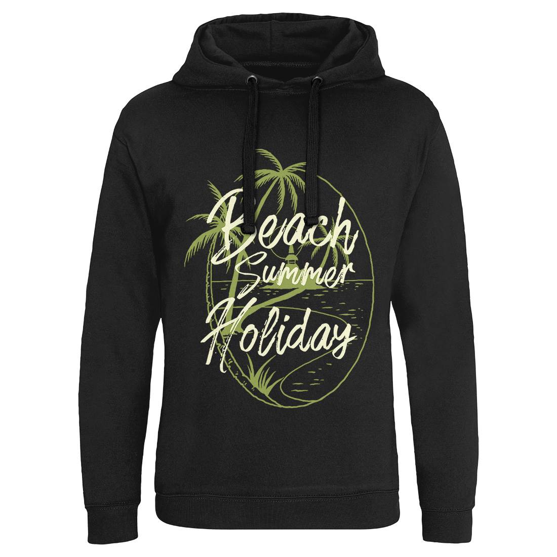 Beach Island Mens Hoodie Without Pocket Nature C709