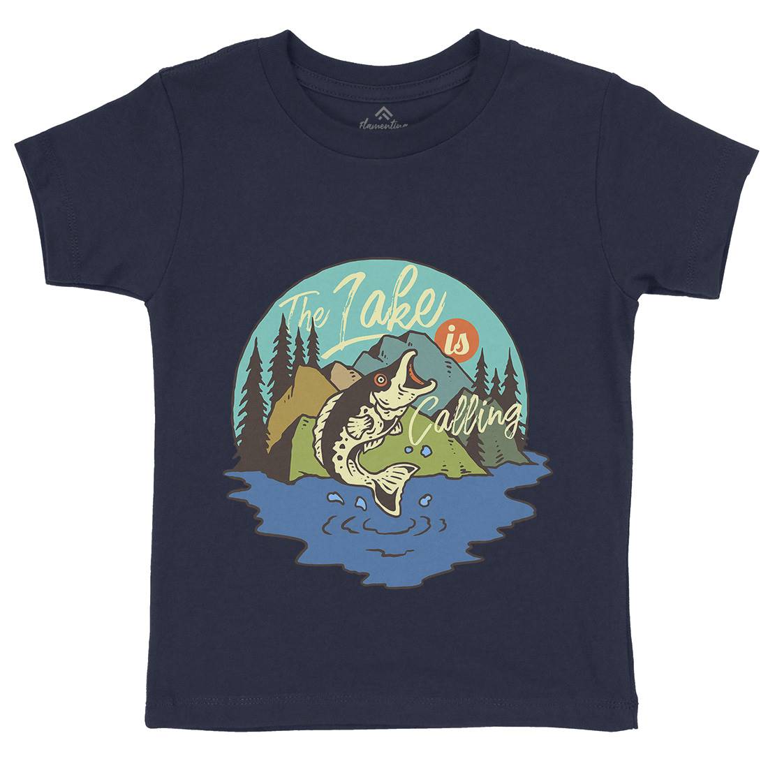Big Fish Kids Crew Neck T-Shirt Fishing C712