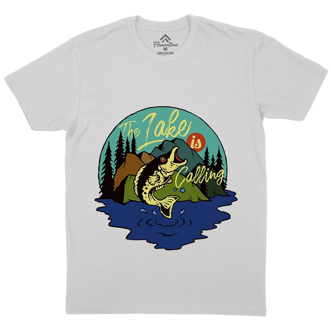 Big Fish Mens Crew Neck T-Shirt Fishing C712