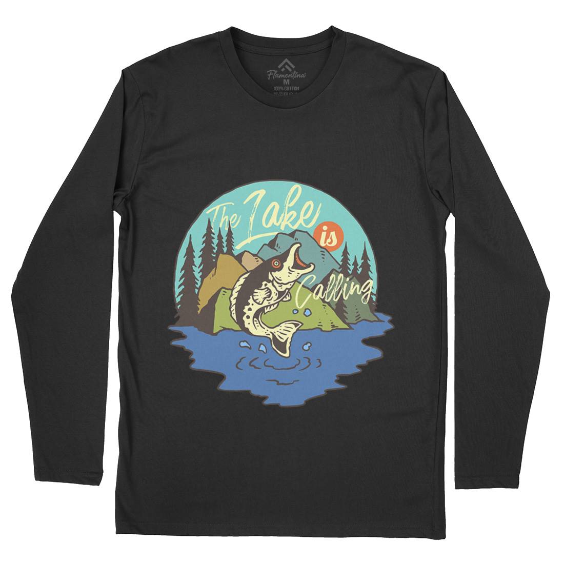 Big Fish Mens Long Sleeve T-Shirt Fishing C712