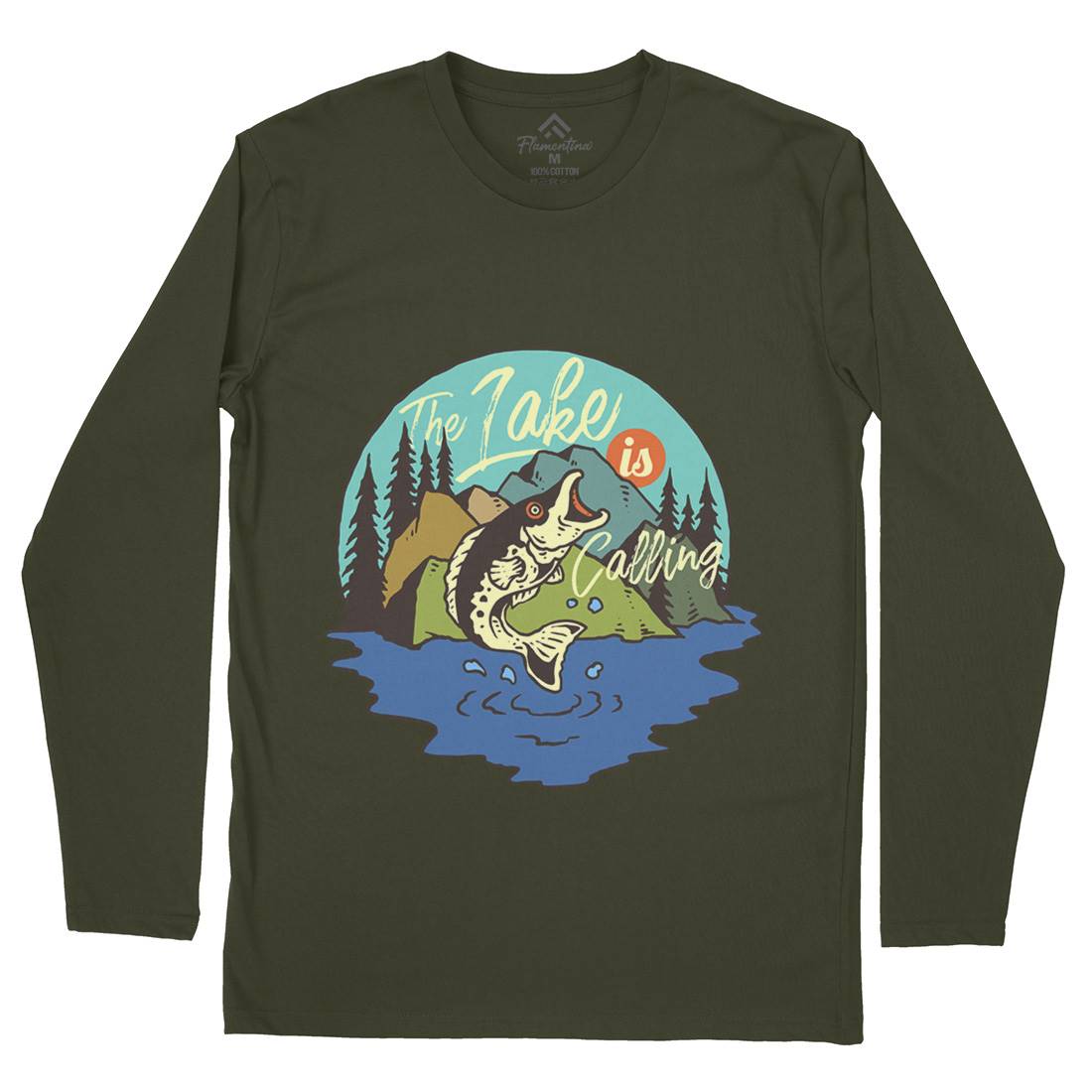 Big Fish Mens Long Sleeve T-Shirt Fishing C712
