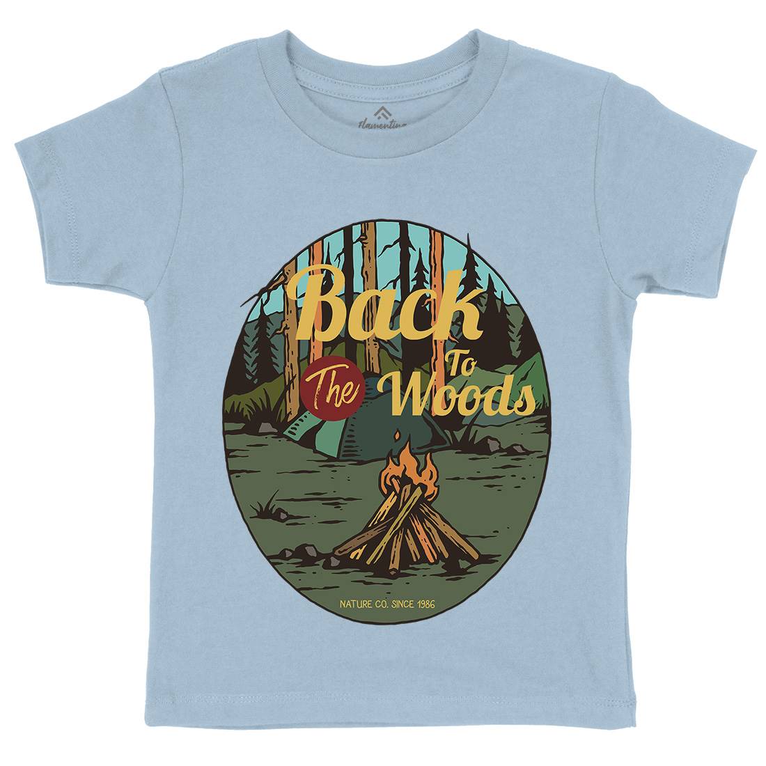 Camp Fire Kids Organic Crew Neck T-Shirt Nature C714