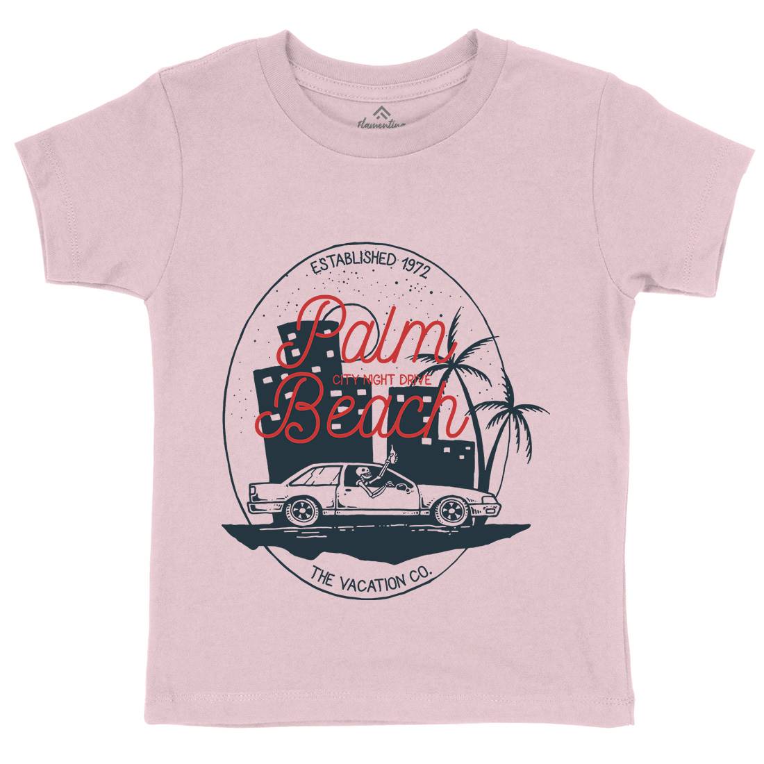 City Night Drive Kids Crew Neck T-Shirt Holiday C717