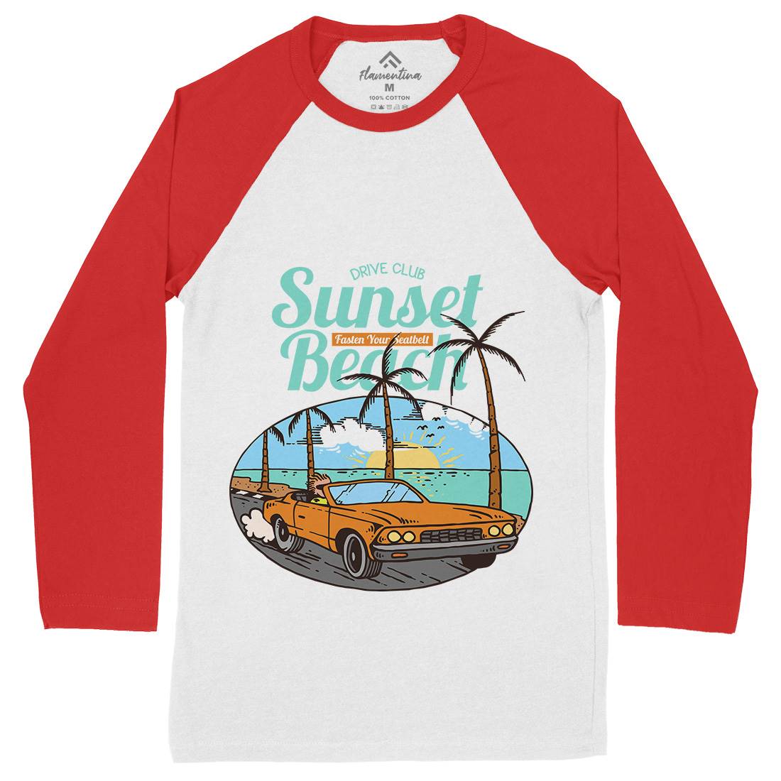 Coast To Coast Mens Long Sleeve Baseball T-Shirt Nature C718