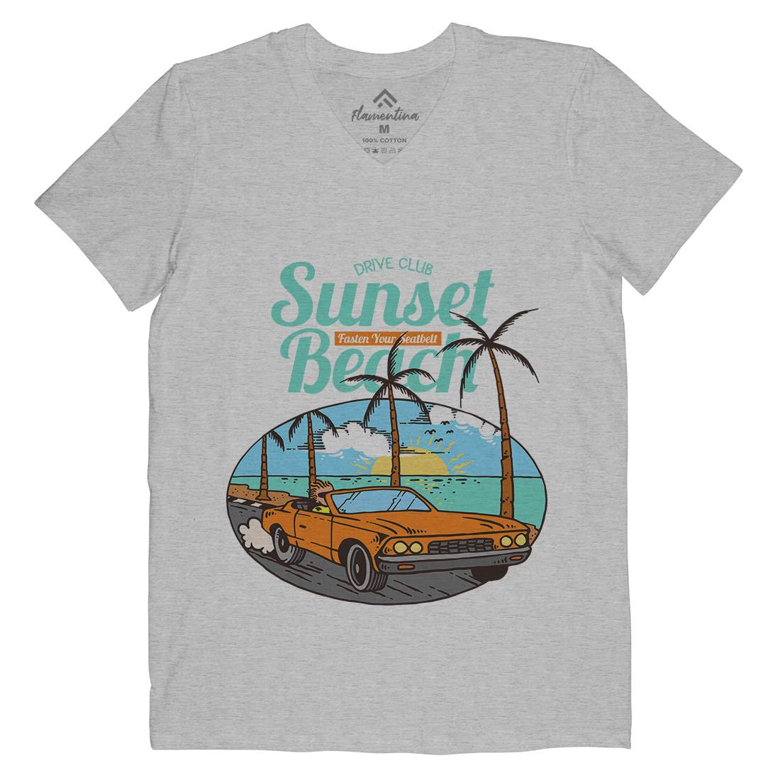 Coast To Coast Mens V-Neck T-Shirt Nature C718