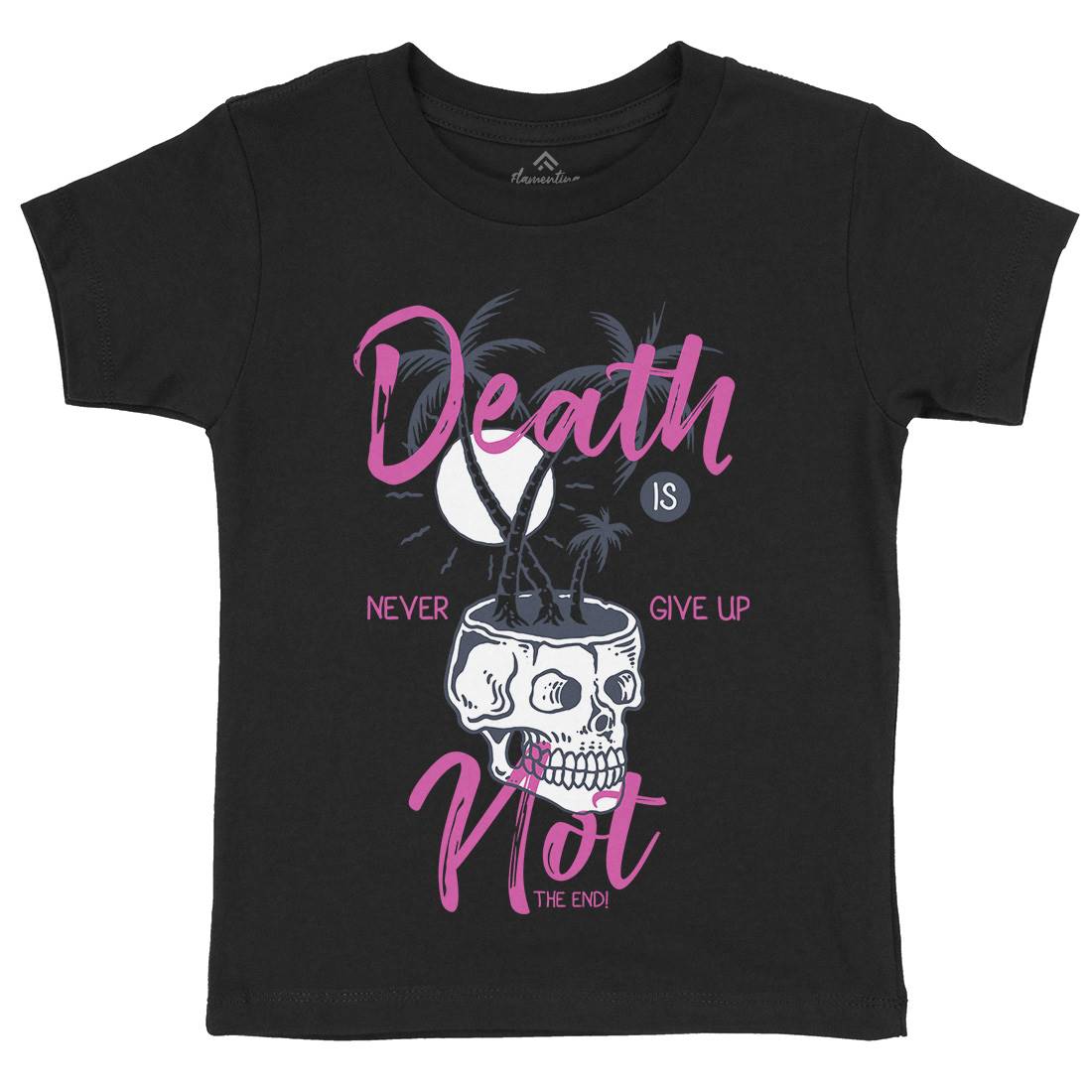 Death Is Not The End Kids Organic Crew Neck T-Shirt Quotes C719