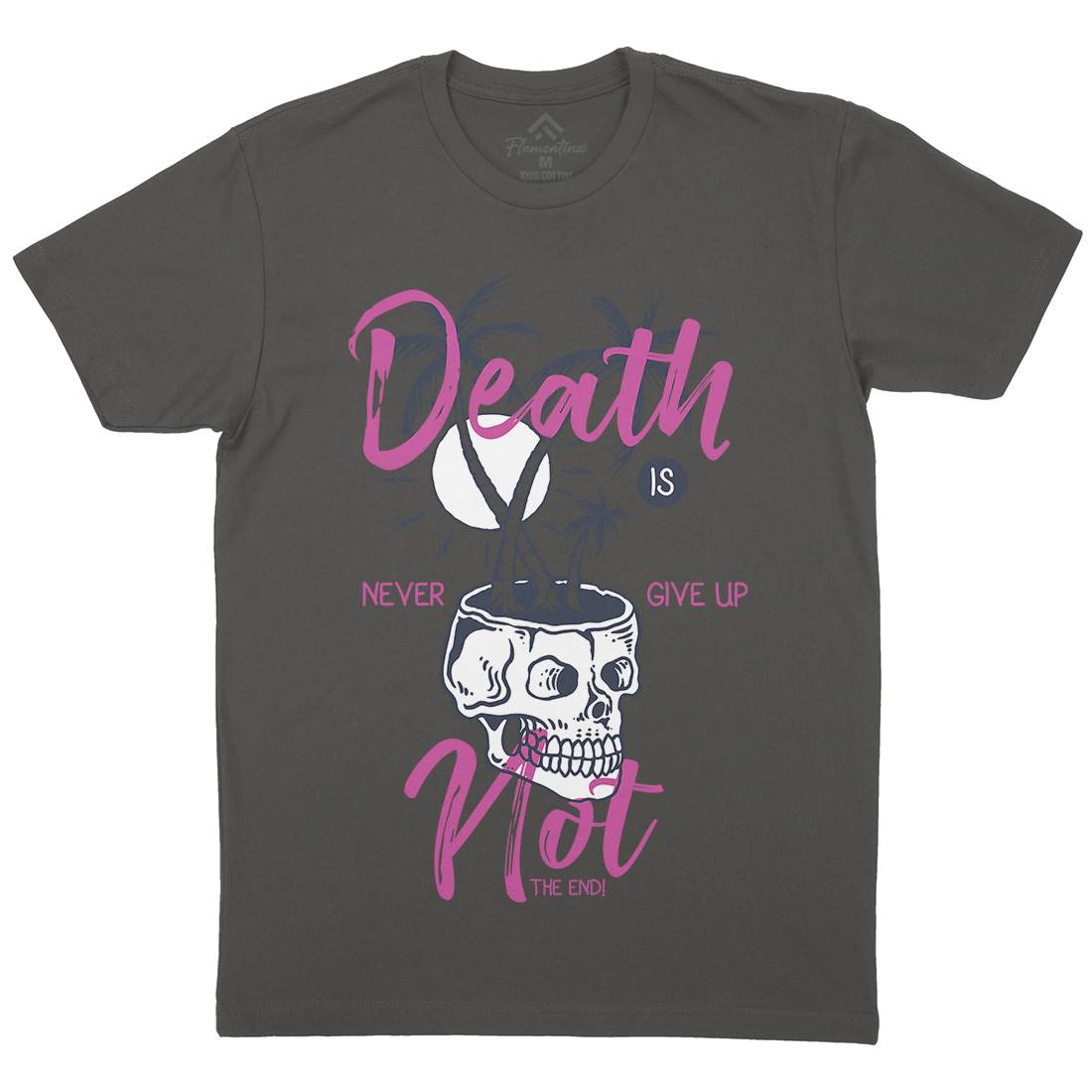 Death Is Not The End Mens Organic Crew Neck T-Shirt Quotes C719