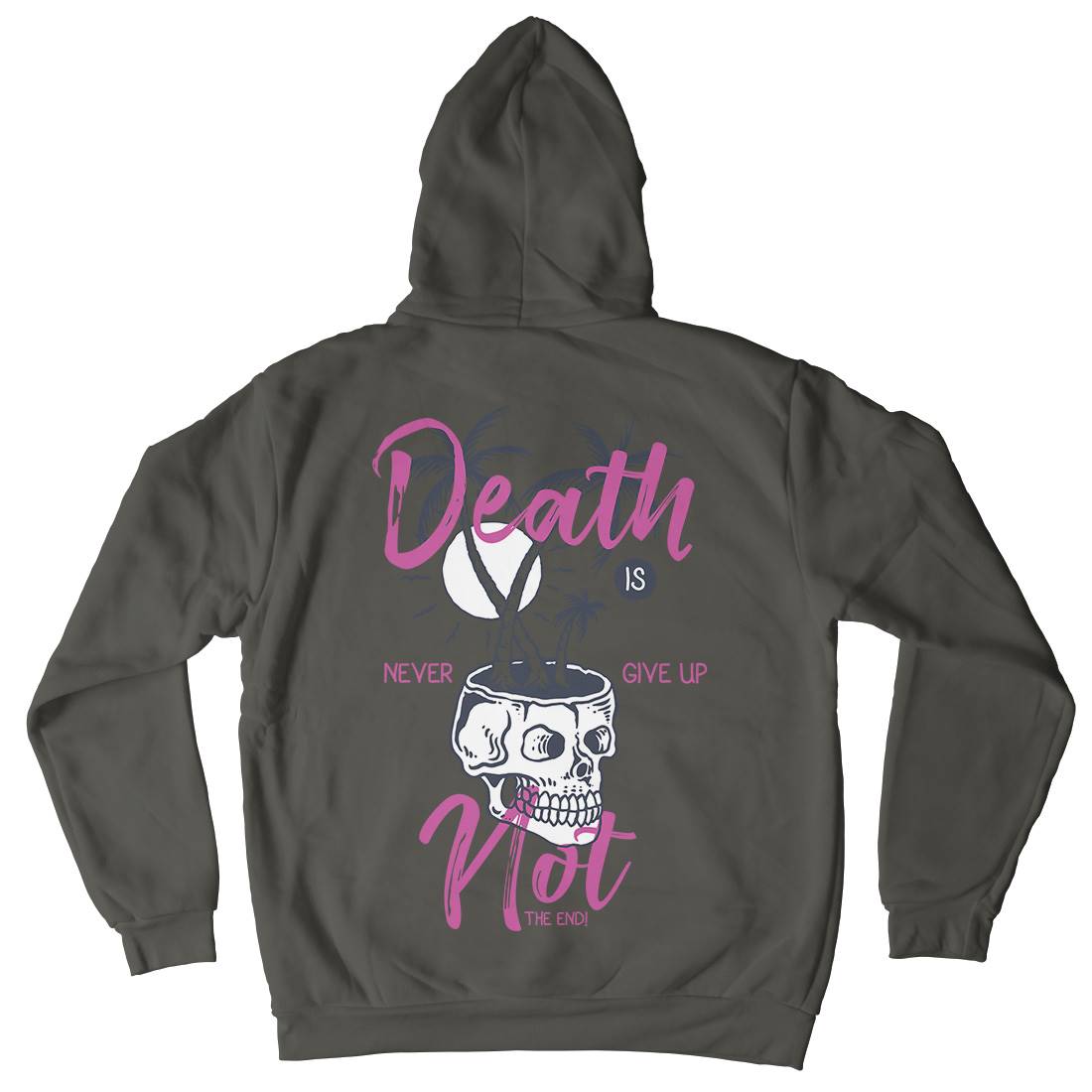 Death Is Not The End Mens Hoodie With Pocket Quotes C719