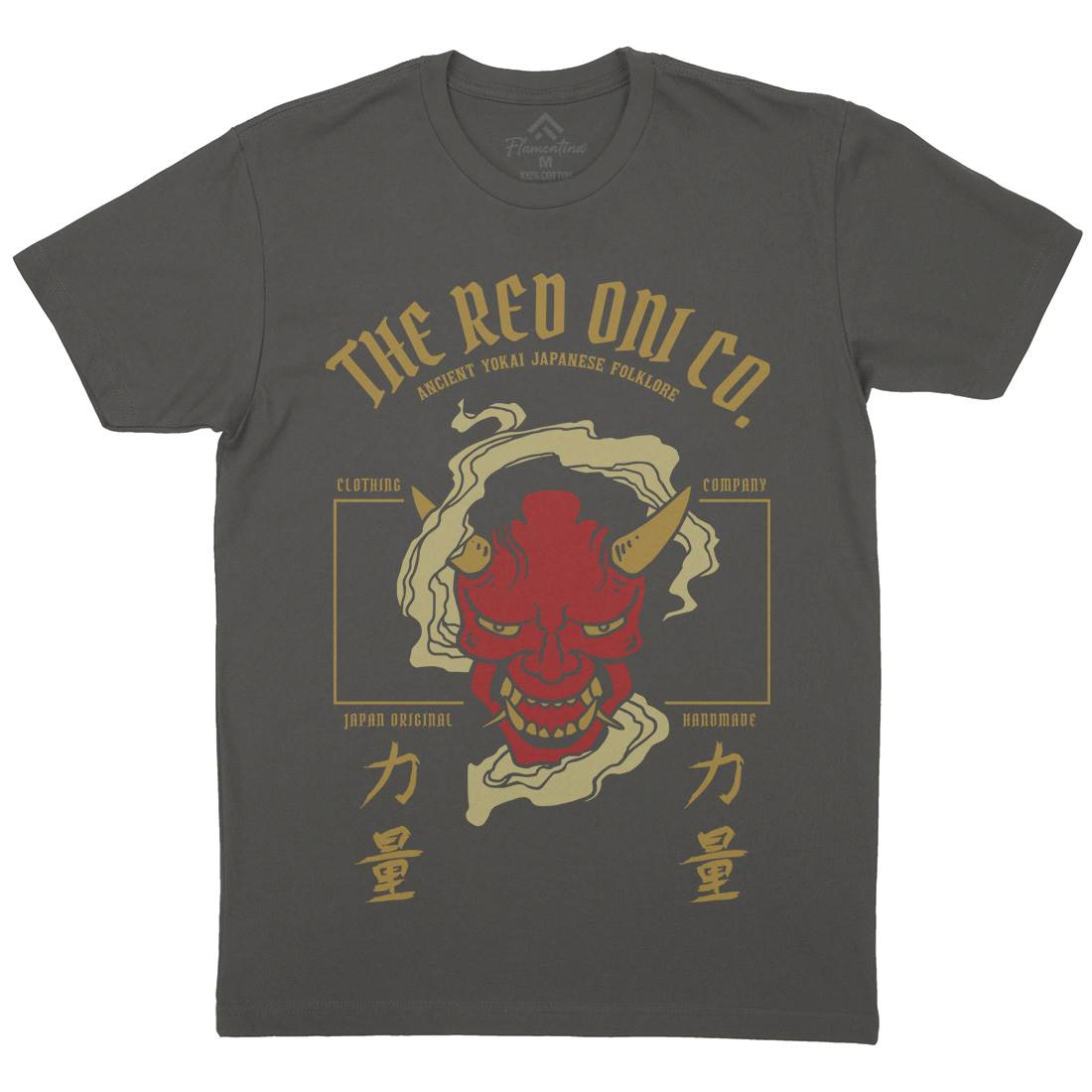 Demon Mens Crew Neck T-Shirt Asian C720