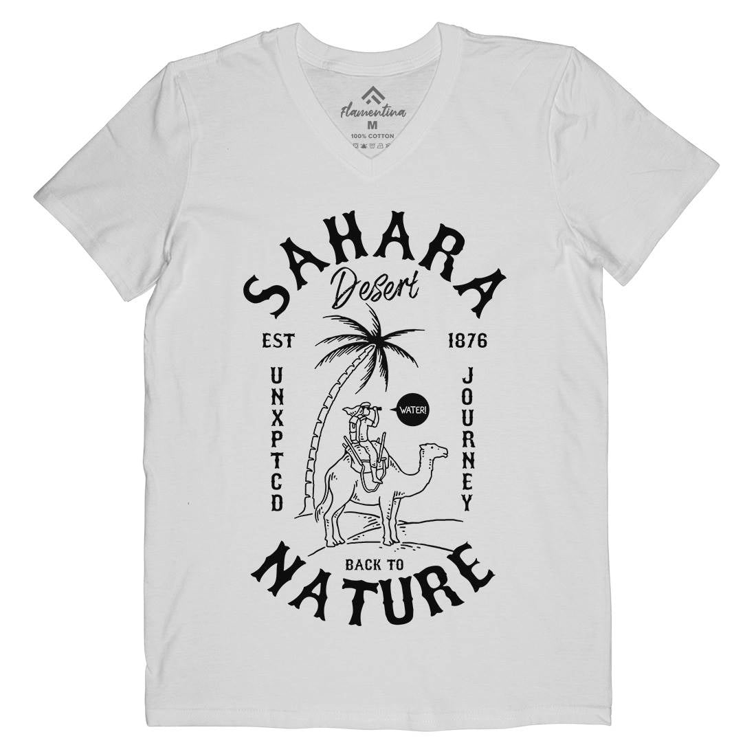Desert Mens V-Neck T-Shirt Nature C722