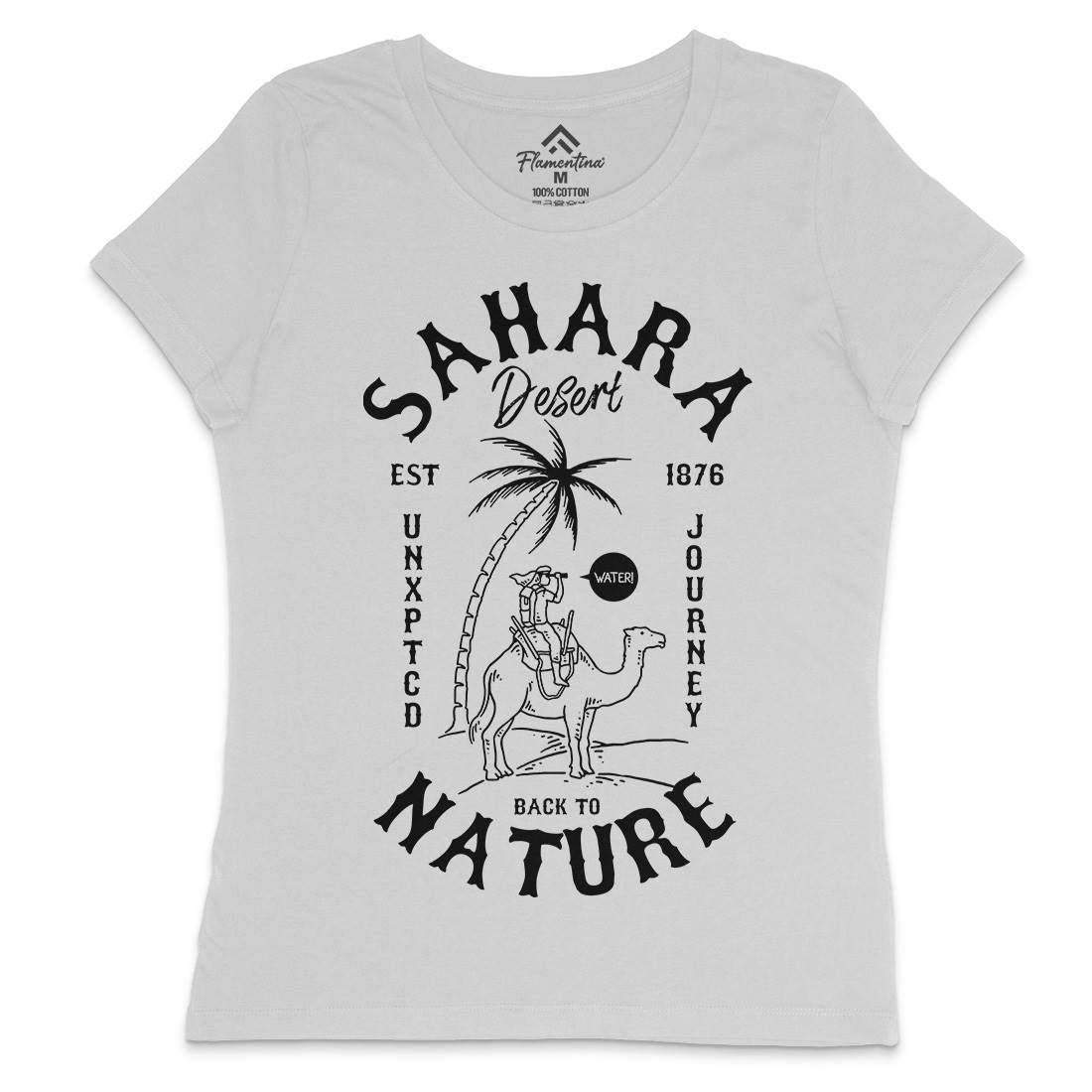 Desert Womens Crew Neck T-Shirt Nature C722