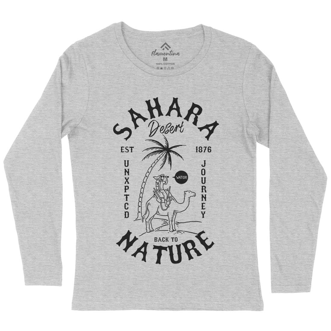 Desert Womens Long Sleeve T-Shirt Nature C722