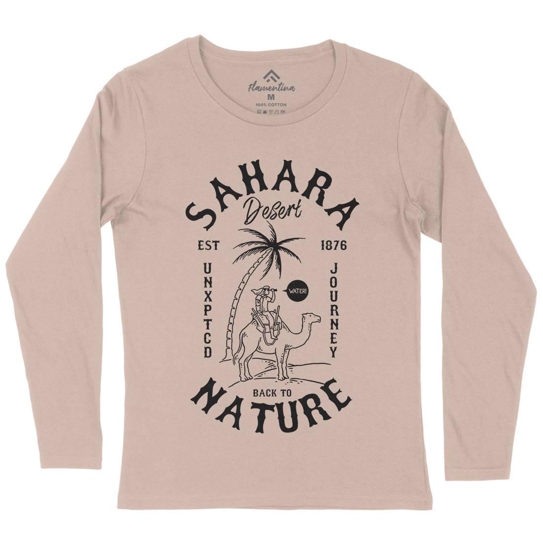 Desert Womens Long Sleeve T-Shirt Nature C722