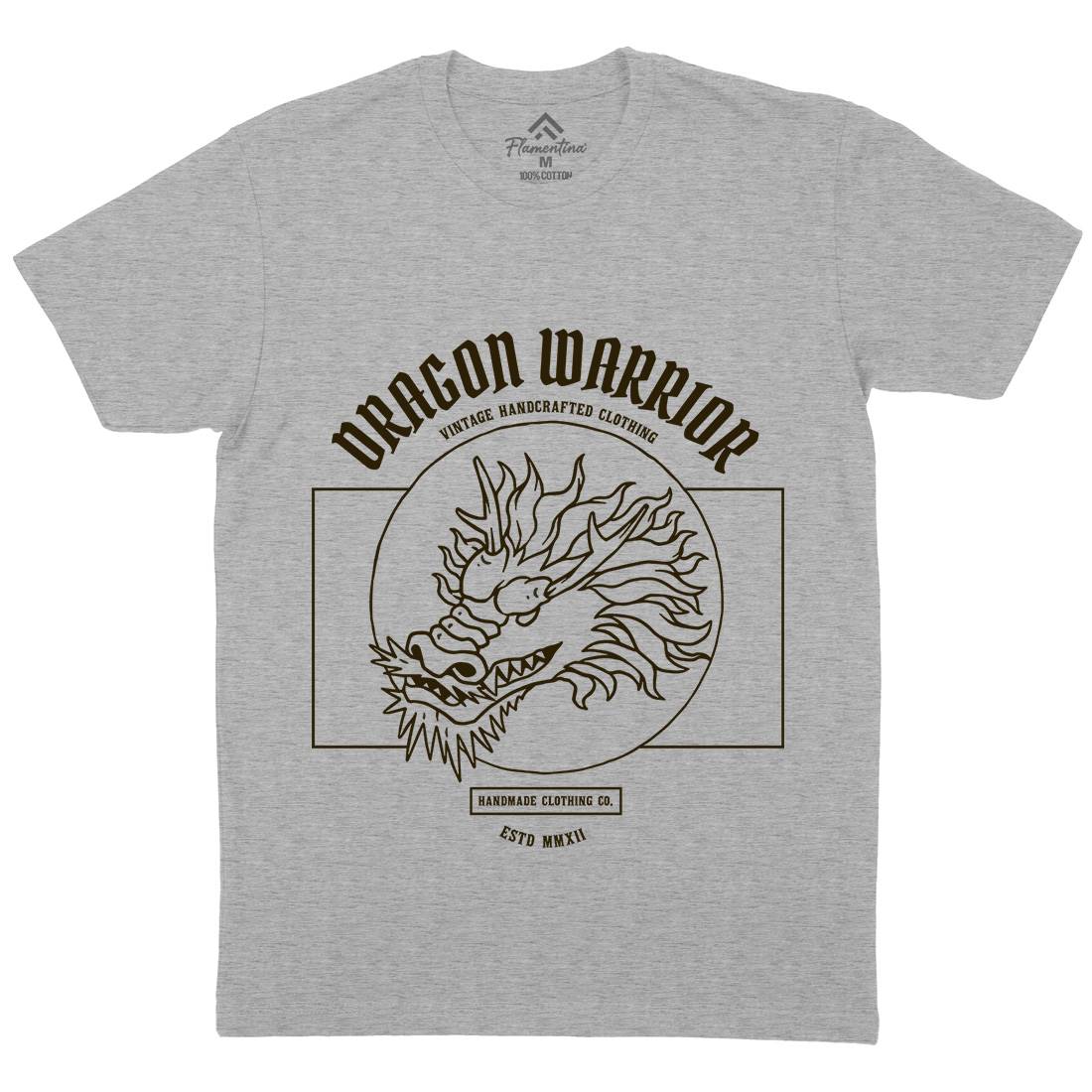 Dragon Mens Crew Neck T-Shirt Asian C726