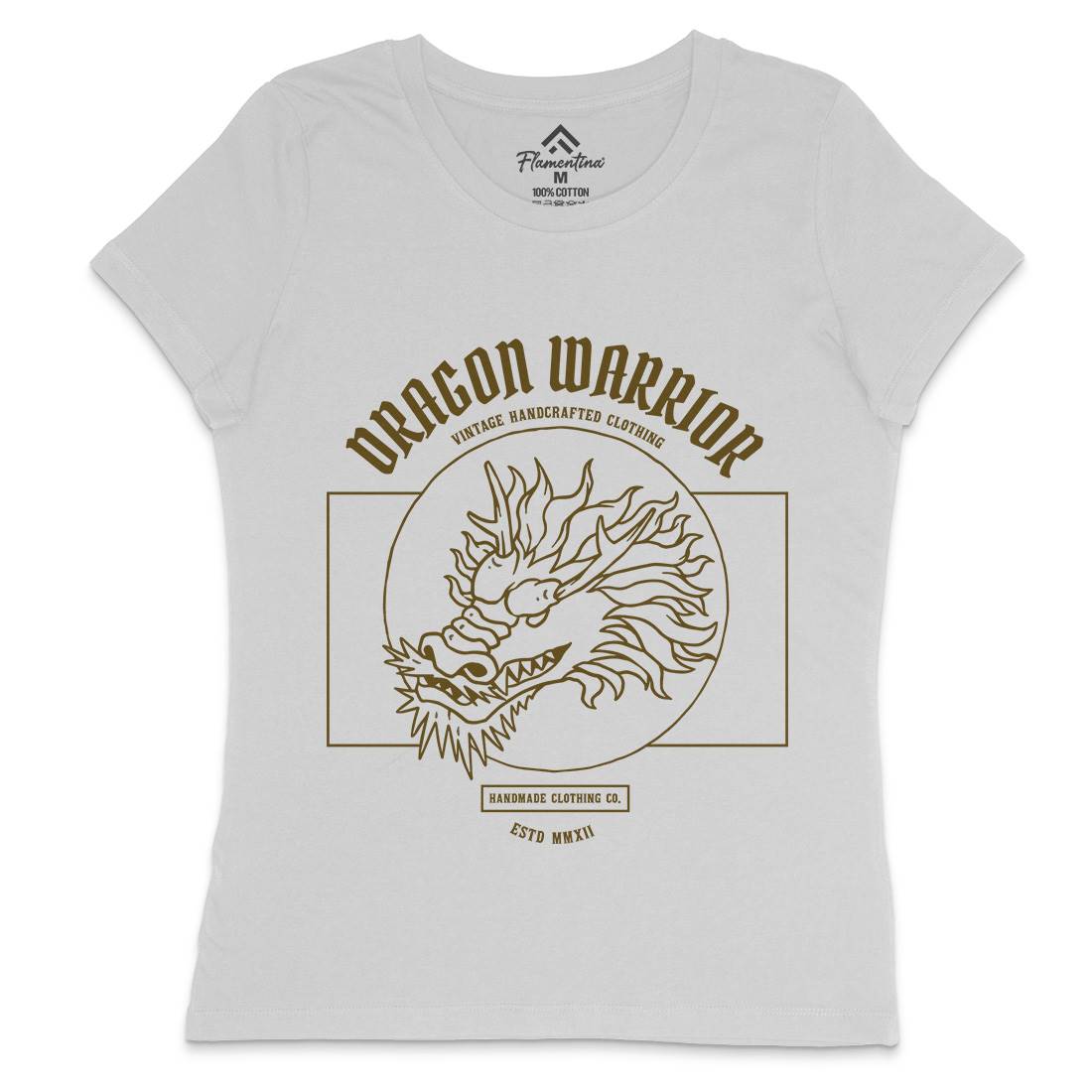 Dragon Womens Crew Neck T-Shirt Asian C726