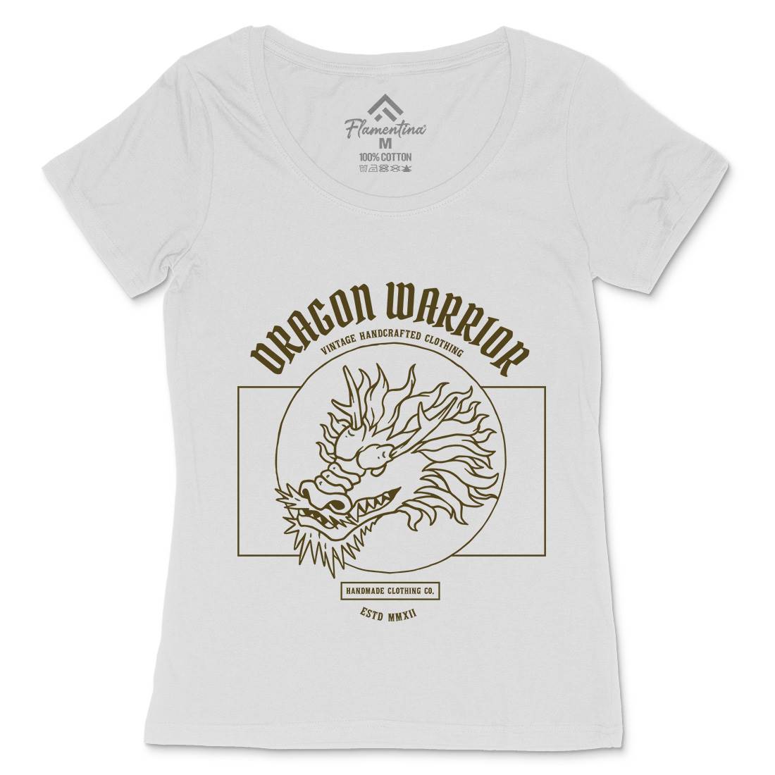 Dragon Womens Scoop Neck T-Shirt Asian C726