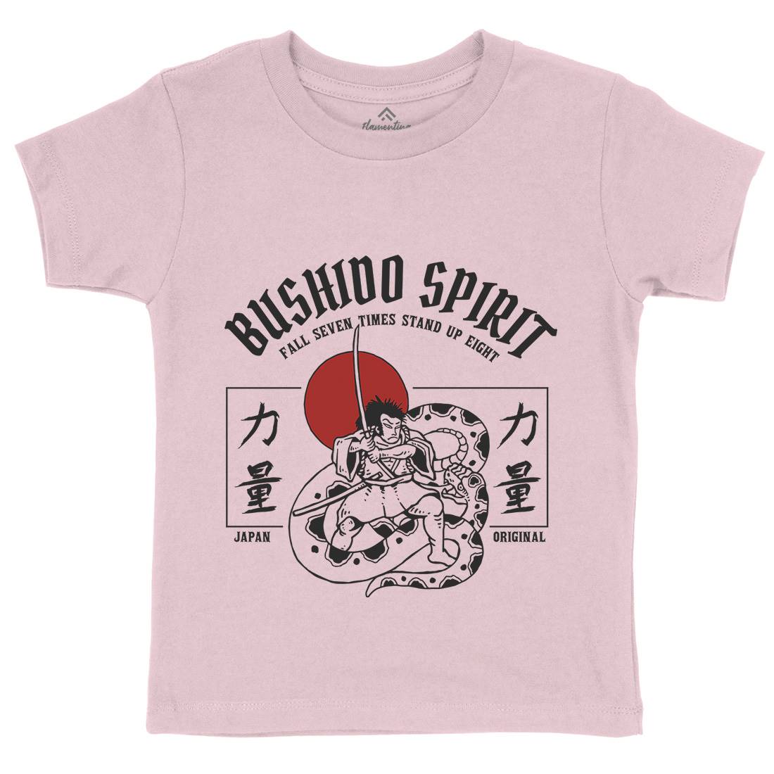 Bushido Spirit Kids Crew Neck T-Shirt Warriors C731