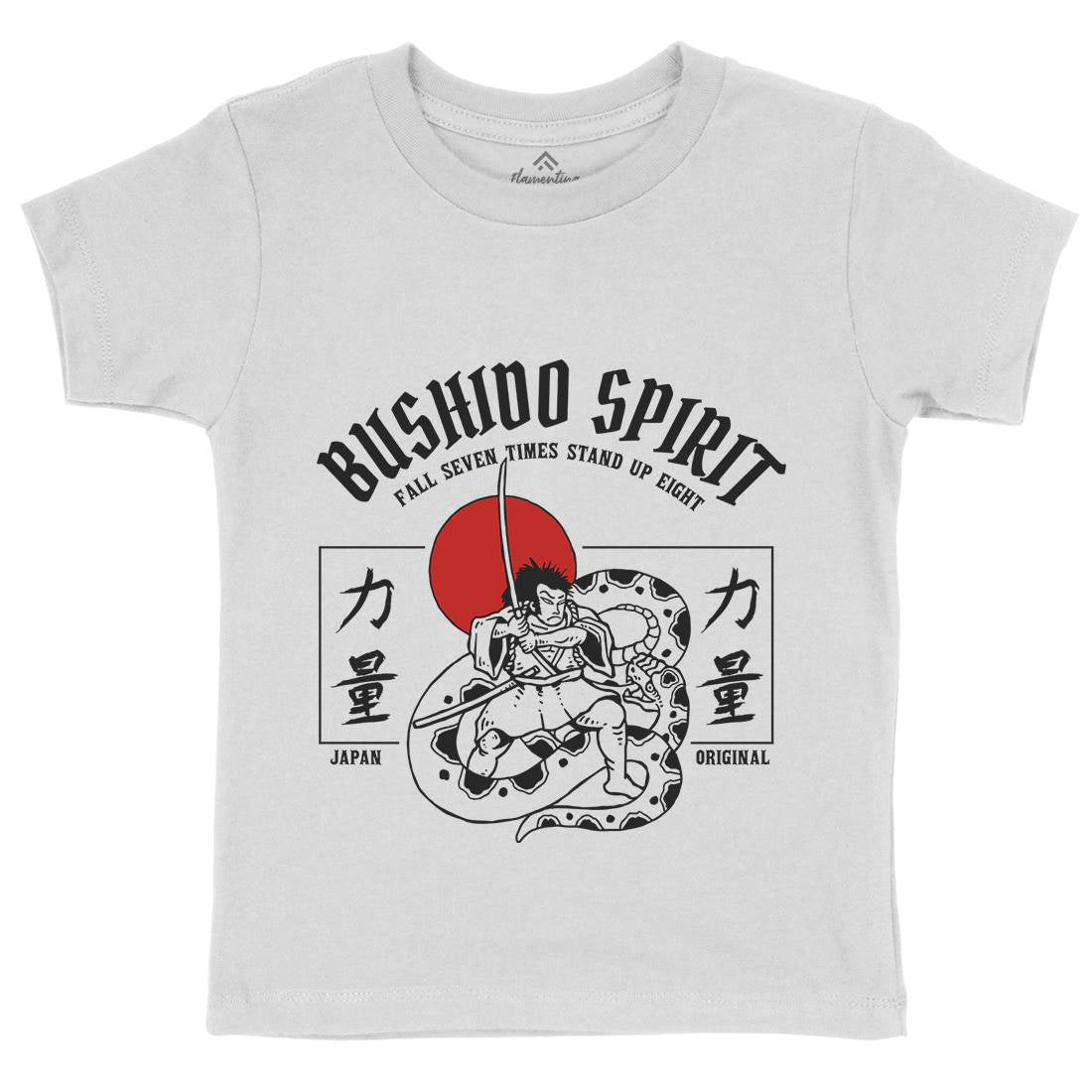 Bushido Spirit Kids Crew Neck T-Shirt Warriors C731