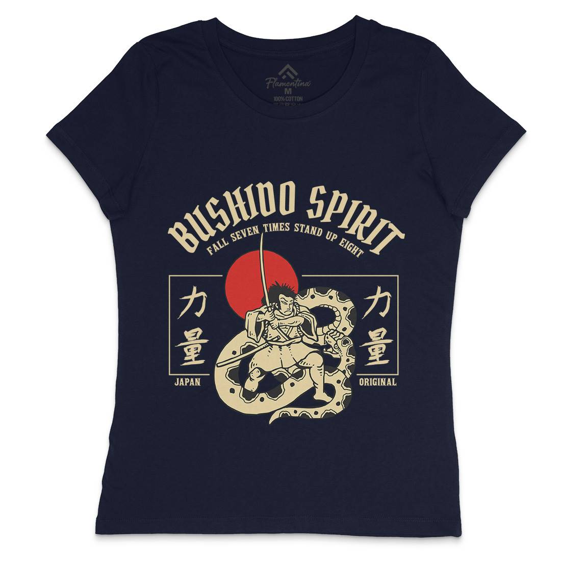 Bushido Spirit Womens Crew Neck T-Shirt Warriors C731