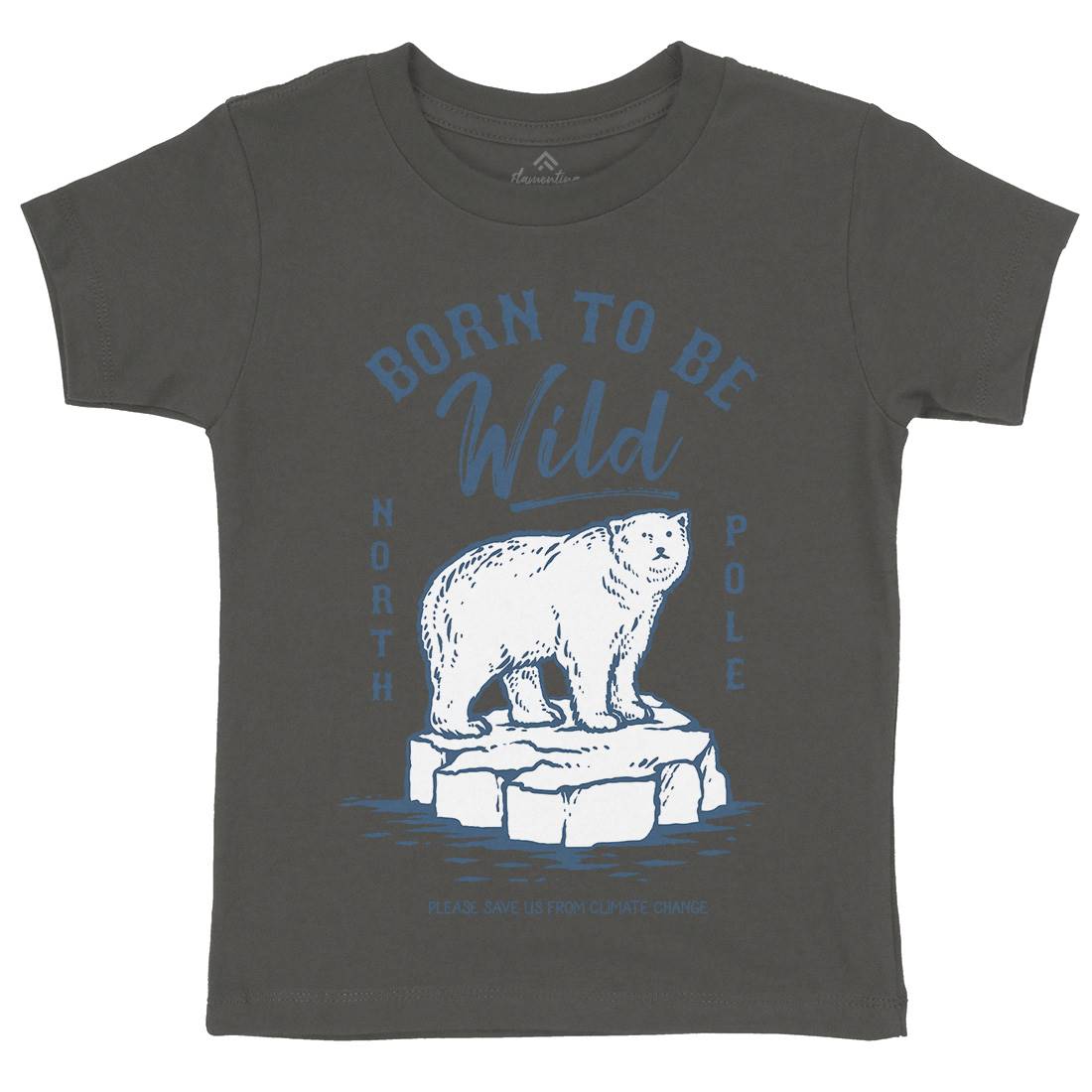 Ice Bear Kids Crew Neck T-Shirt Animals C734