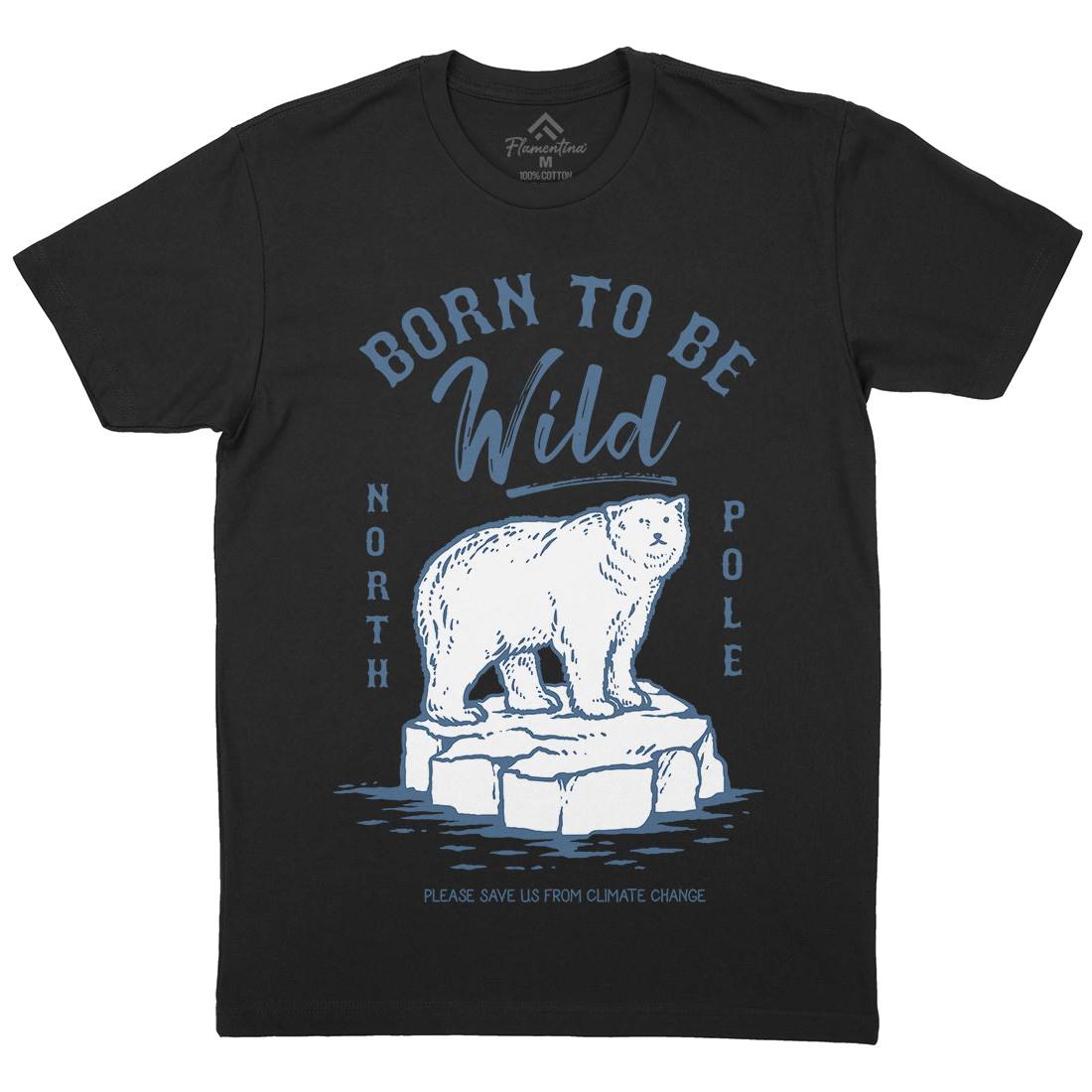 Ice Bear Mens Crew Neck T-Shirt Animals C734
