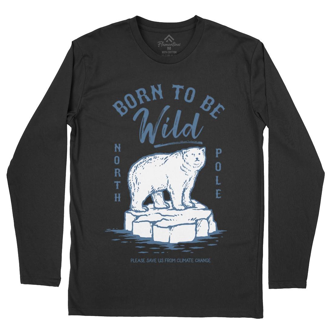 Ice Bear Mens Long Sleeve T-Shirt Animals C734