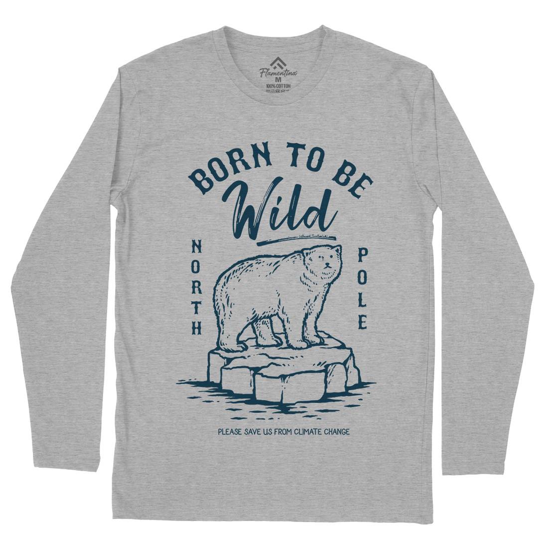 Ice Bear Mens Long Sleeve T-Shirt Animals C734