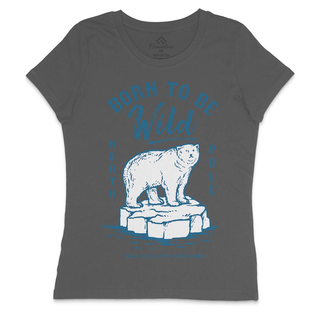 Ice Bear Womens Crew Neck T-Shirt Animals C734