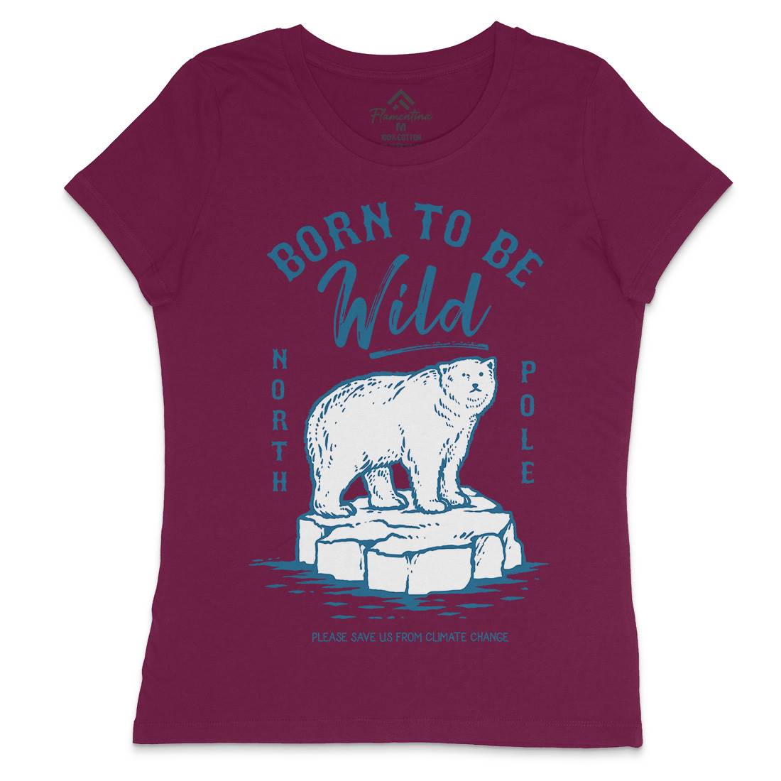 Ice Bear Womens Crew Neck T-Shirt Animals C734